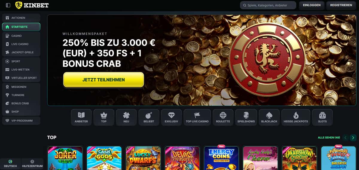 Kinbet bringt maximale Flexibilität in die Welt der Sportwetten Österreich. Dank einer großen Auswahl an Fiat- und Krypto-Optionen an der Kasse können Tipper ihre Sportwetten-Zahlungen genau nach ihren eigenen Vorlieben gestalten.